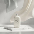 Calvin Klein CK One perfume bottle on a white background