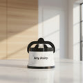 Any Sharp sharpening steel holder with a white marble-patterned body, black top handle, and black base, featuring the 'Any Sharp' logo on the front.