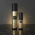 Two ghd bodyguard hair care products on a white background