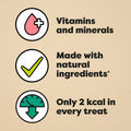 Health-related statements with icons on a yellow background