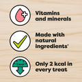 Health-related statements with icons on a yellow background