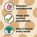 Health-related statements with icons on a yellow background
