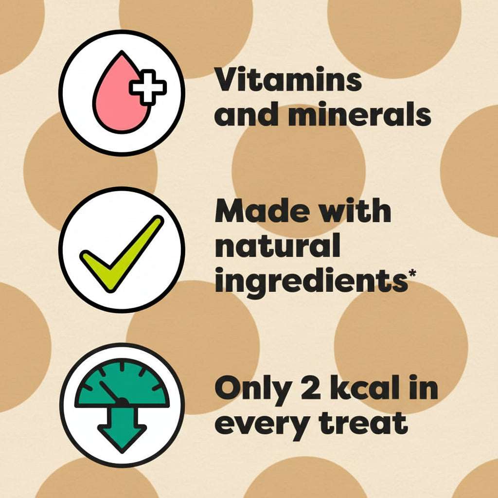 Health-related statements with icons on a yellow background