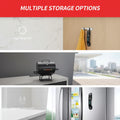 Product with multiple storage options including a large hang hole, BBQ attachment, and magnetic adsorption feature.