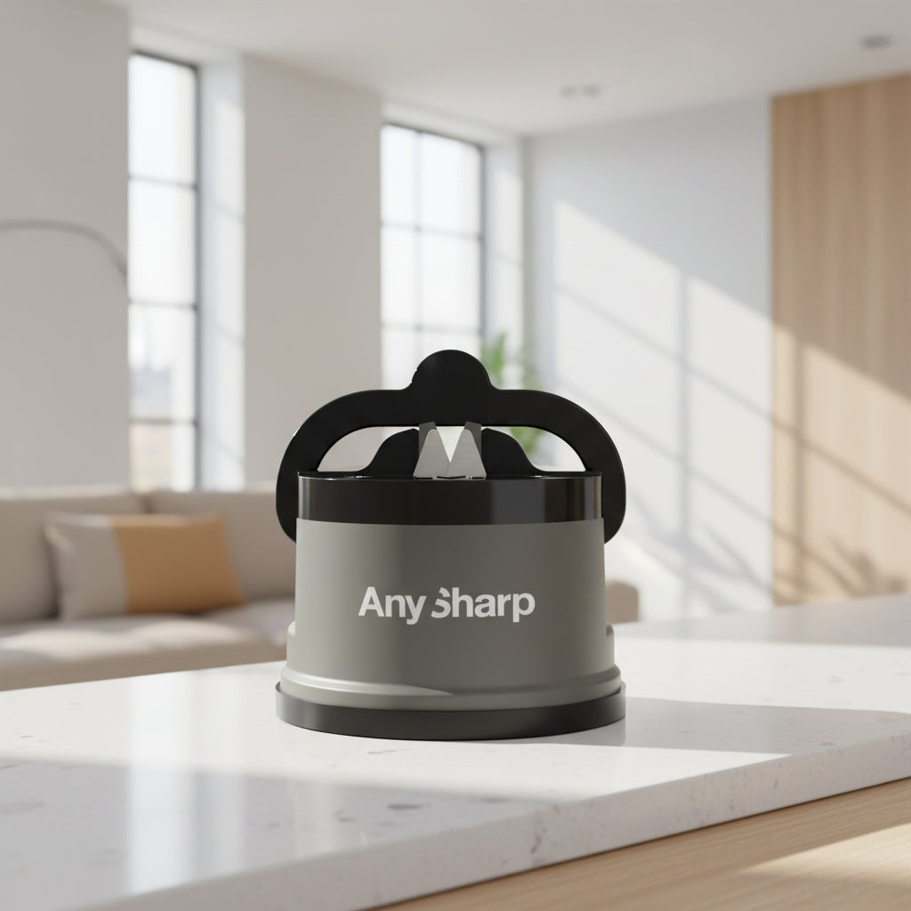 Black and grayAny Sharp knife sharpener on a white background