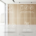 Kilner glass product features on a blue background