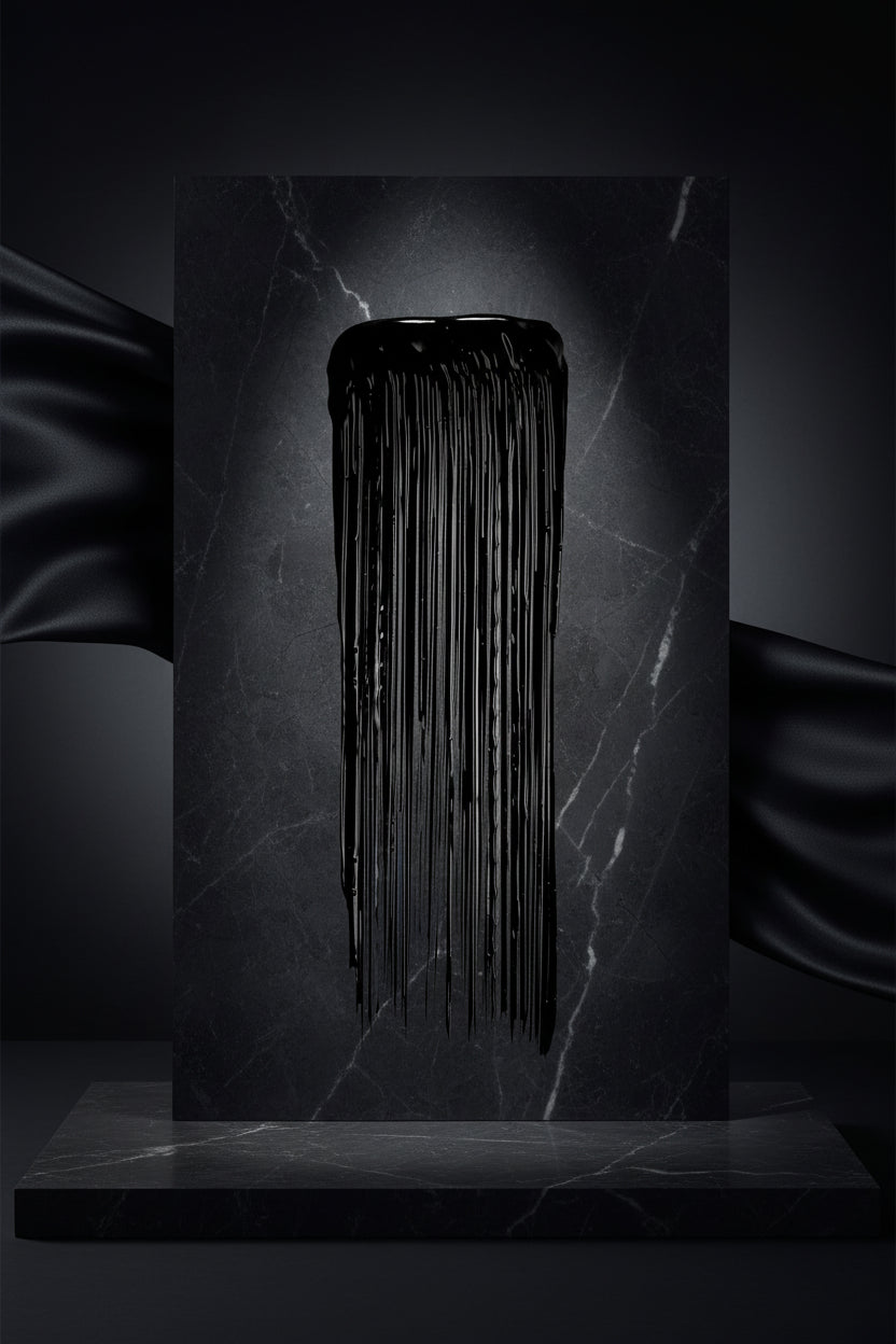 Black paint swatch