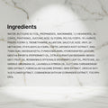 List of ingredients on a white background