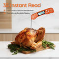 Digital thermometer reading a roasted chicken with '3S Instant Read' text.
