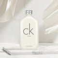 Calvin Klein CK One perfume bottle on a white background