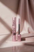Maybelline Sky High mascara with pink packaging and black brush