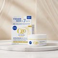 Nivea Q10 Anti-Wrinkle Day Cream packaging on a white background