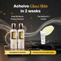 Cosrx skincare products with text on a yellow background