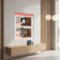 Product with patented press-to-clean design being used on a wooden surface.