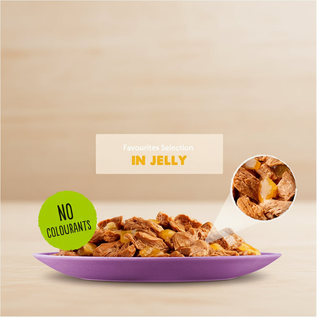 Felix cat food packaging with text 'As Good As It Looks' on a blue background