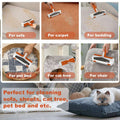 Cleaning tool being used on various surfaces with text indicating its uses.