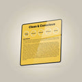 Cosrx product with ingredient list on a yellow background
