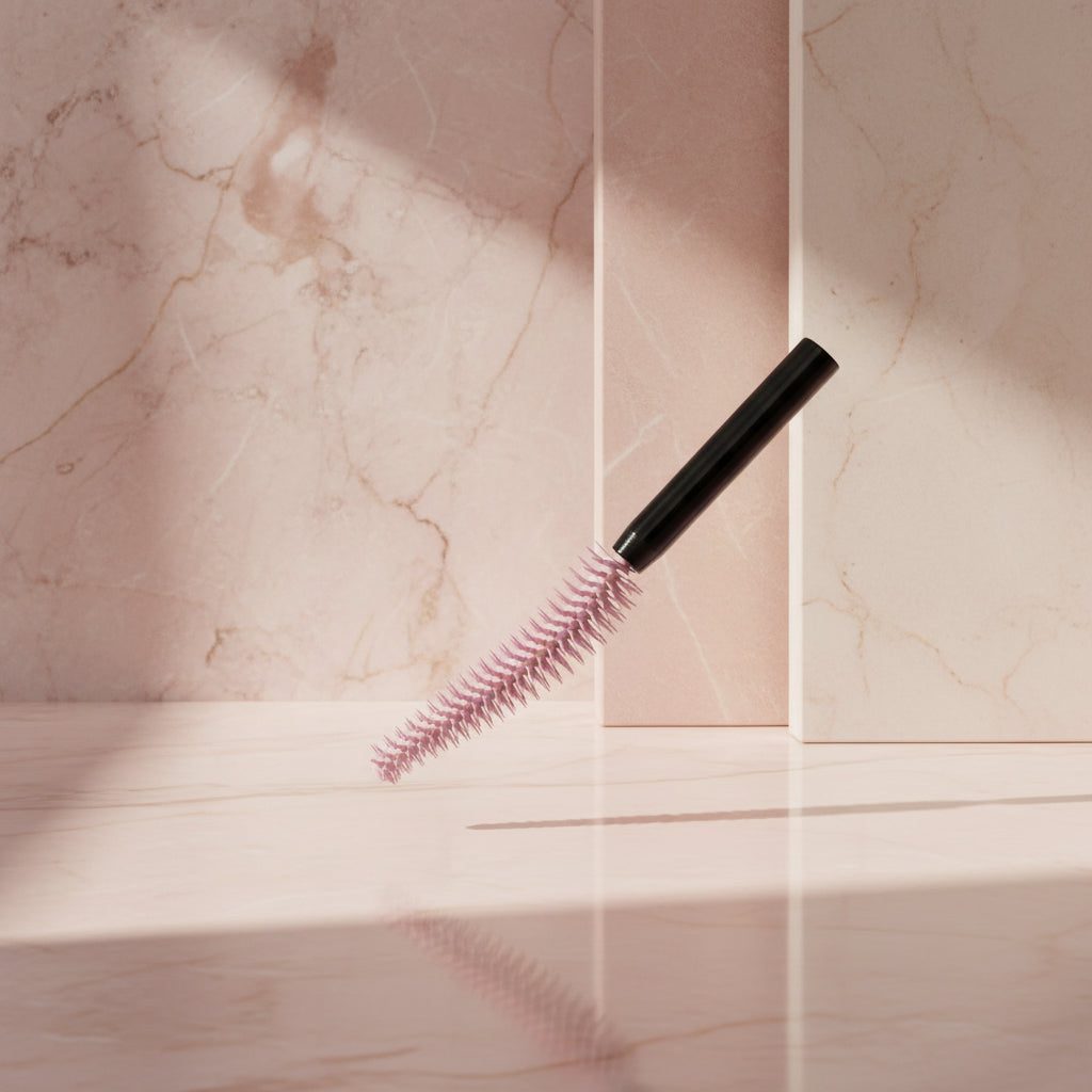 Pink flex tower brush with a cityscape background