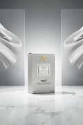Creed mountain water perfume box on a white background